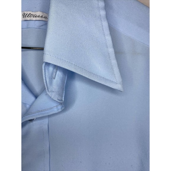 Vintage 1970s Ultressa Button Up Short Sleeve Shirt 14 1/2 - Picture 6 of 10